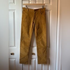 Yellow / mustard corduroy pants
